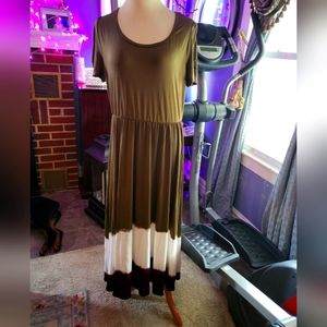 Lularoe Silky Smooth Dress High Low Long Dress 2xl beautiful soft